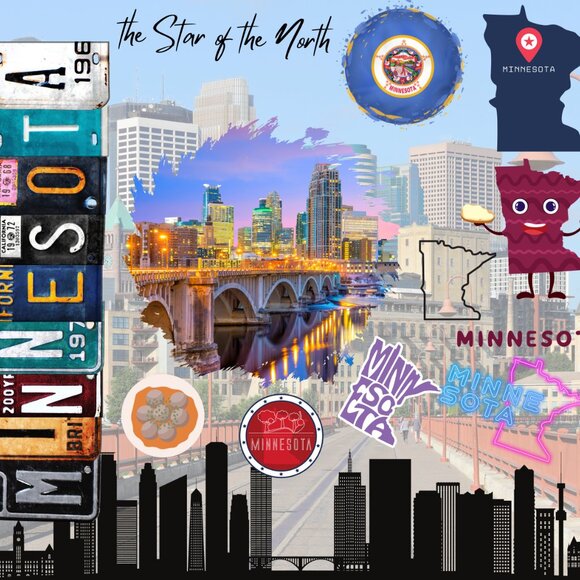 Minnesota Tumbler, Minnesota Stainless Steel Tumbler, Minnesota Travel Mug - Picture 2 of 7